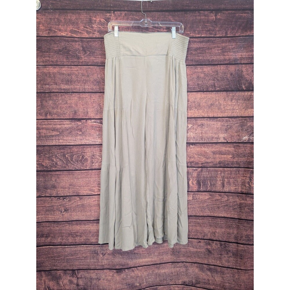 REWASH Wide Palazzo Leg Boho High Waist Pull‎ On Pants w/Tie XL